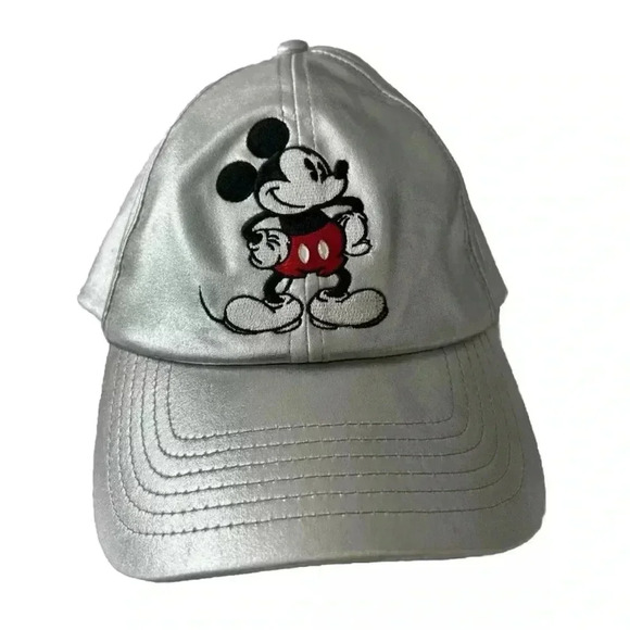 Disney Parks Authentic Original Silver Mickey Mouse Baseball Adult Size - Picture 1 of 4